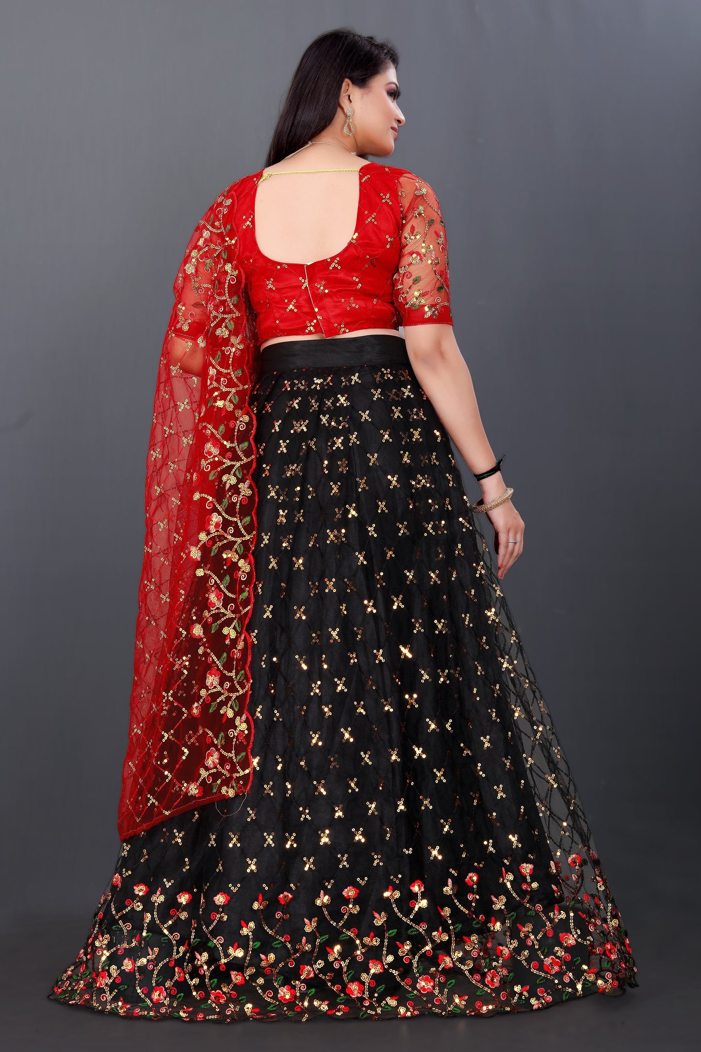New Party Wear Sequance Lehenga Choli Full Heavy & Fancy Color Full Sequence Work In Lehenga Choli With Beautiful Sequance Worked Blouse.