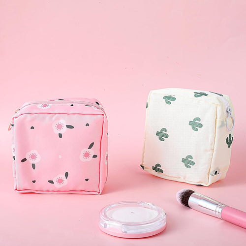 2 Pcs Sanitary Napkin Storage Pouch – Reusable Period Pad Carry Bag