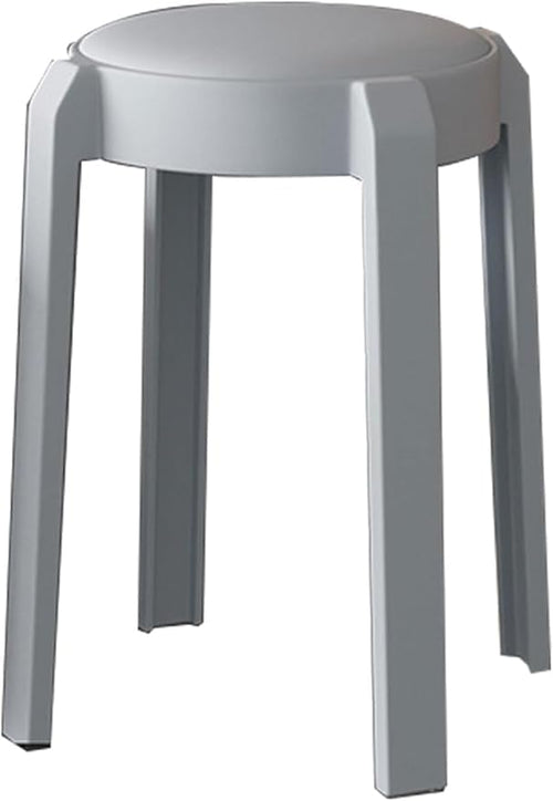 Stackable Plastic Stool for Home Office Durable Design High Load Capacity Indoor Outdoor Use Dining Living Room Kitchen Bathroom Sitting Stool for Kids & Adults.