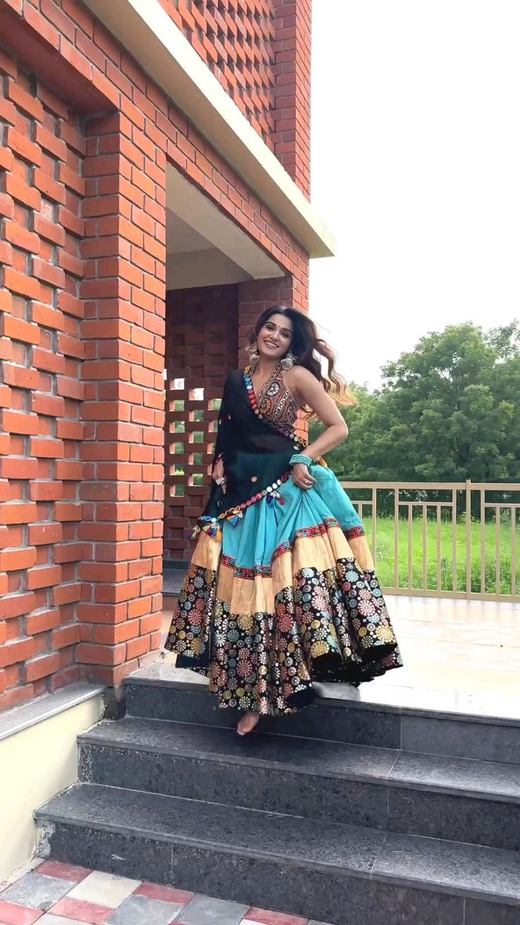 Digital Printed Semi-Stitched Lehenga & Unstitched Blouse With Dupatta