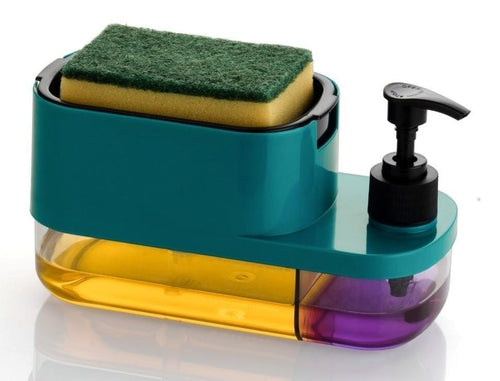 3-in-1 Dish Soap Pump with Sponge Holder
