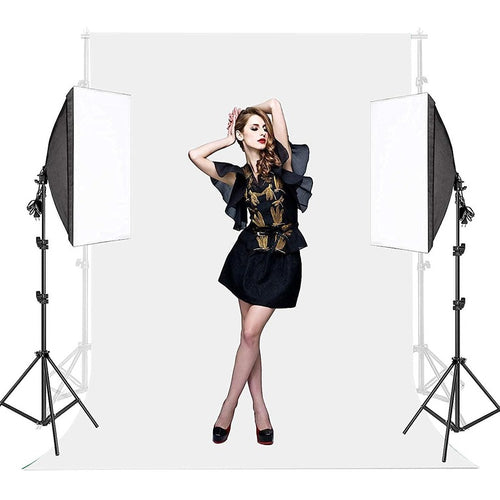 8 x 10 ft White Screen Backdrop Background for Photography Video Studio (Stand NOT Included) (CLS-2391075)