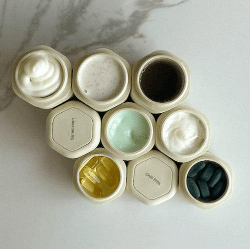 Leakproof Magnetic Beige Travel Container Set