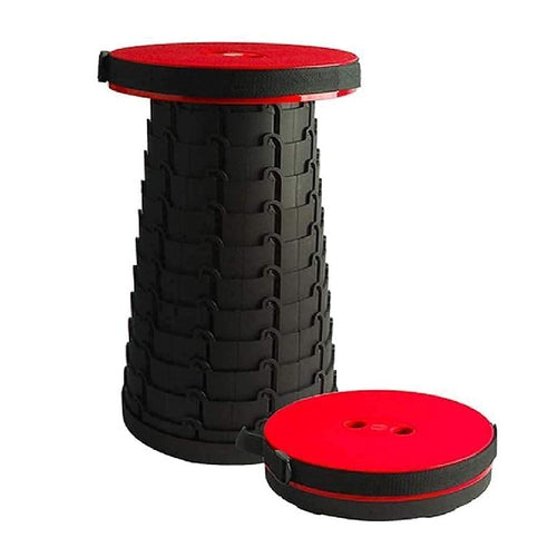 Foldable Height Adjusting Stool Space Saving Telescopic Stool for Fishing Hiking Stool, Multicolor (CLS-2305691)