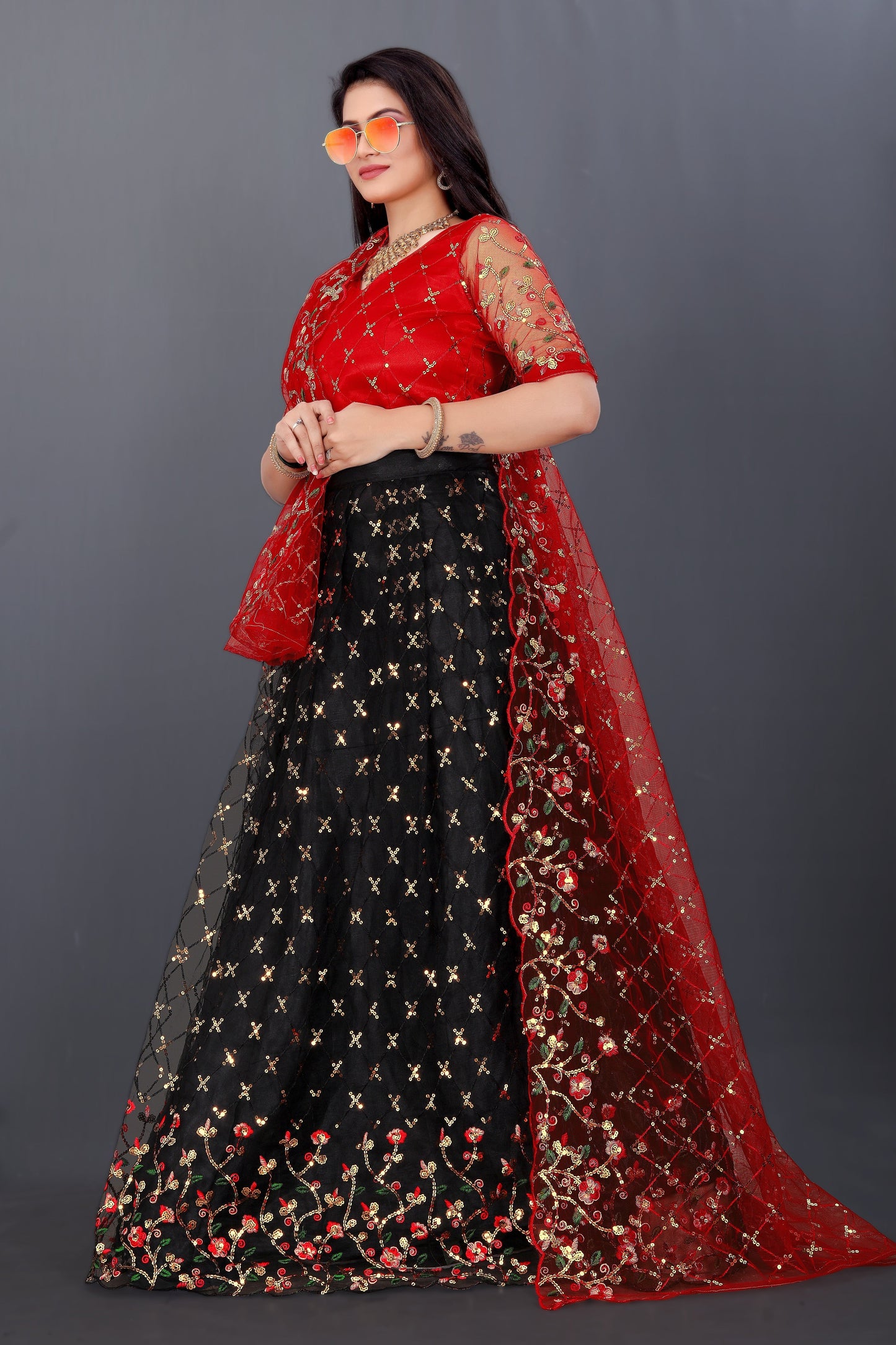 New Party Wear Sequance Lehenga Choli Full Heavy & Fancy Color Full Sequence Work In Lehenga Choli With Beautiful Sequance Worked Blouse.