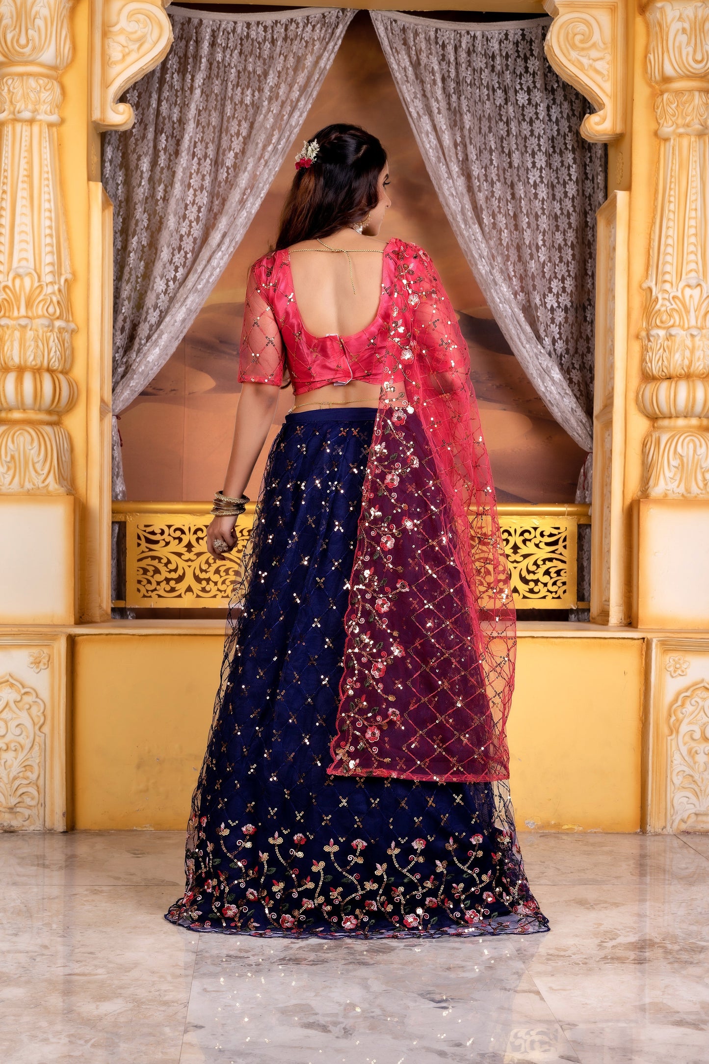 New Party Wear Sequance Lehenga Choli Full Heavy & Fancy Color Full Sequence Work In Lehenga Choli With Beautiful Sequance Worked Blouse.