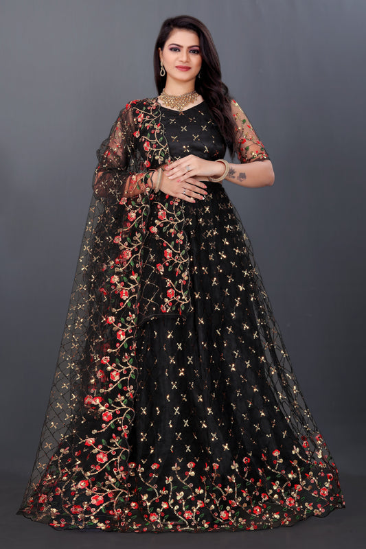 New Party Wear Sequance Lehenga Choli Full Heavy & Fancy Color Full Sequence Work In Lehenga Choli With Beautiful Sequance Worked Blouse.