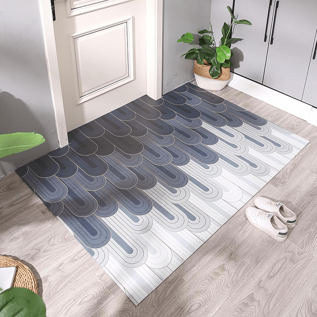 Non-Slip Cuttable Luxury Floor Mats (Blue)