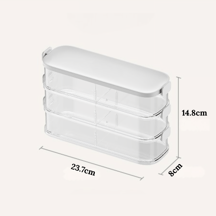Multi-Layer Sealed Spice Container for Kitchen Storage