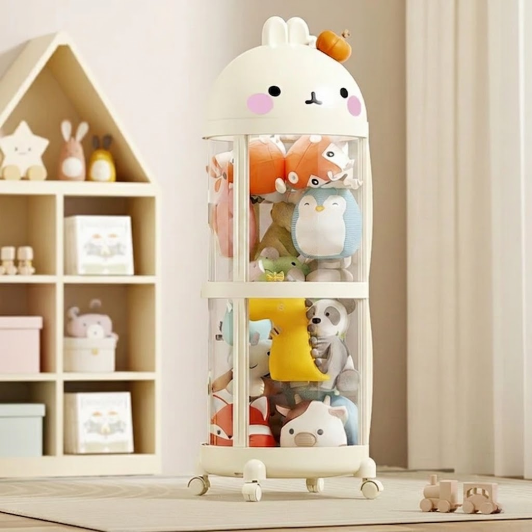 Multi-Layer Kids Display Toy Storage Organiser with Wheels