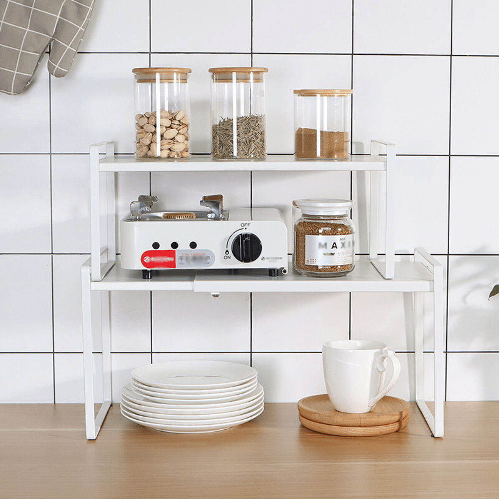 Stackable Counter Shelf Organizer