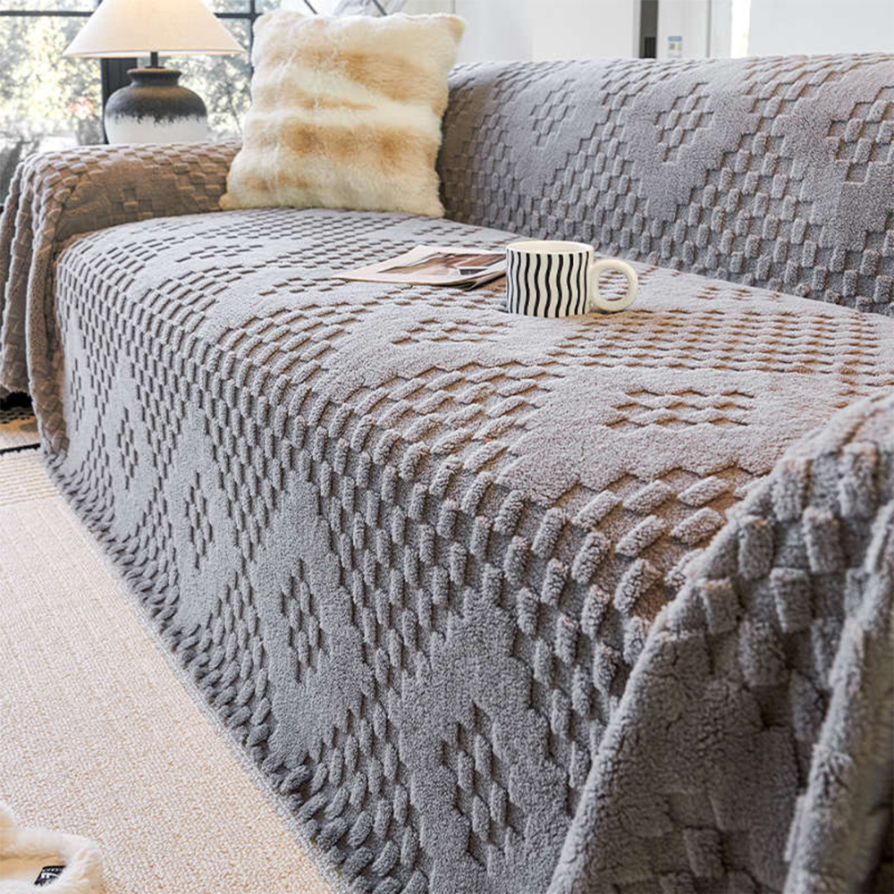 Elegant Plush Sofa Protector Throw[EM-SC-38]