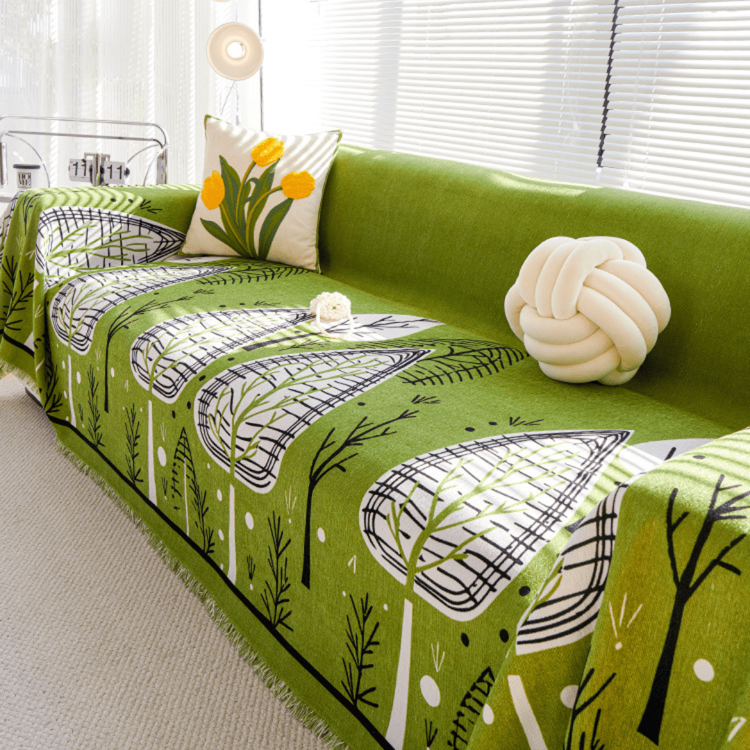 Elegance Chenille Sofa Cover : [EM-SC-28] Style-2