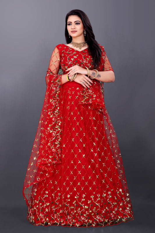 New Party Wear Sequance Lehenga Choli Full Heavy & Fancy Color Full Sequence Work In Lehenga Choli With Beautiful Sequance Worked Blouse.