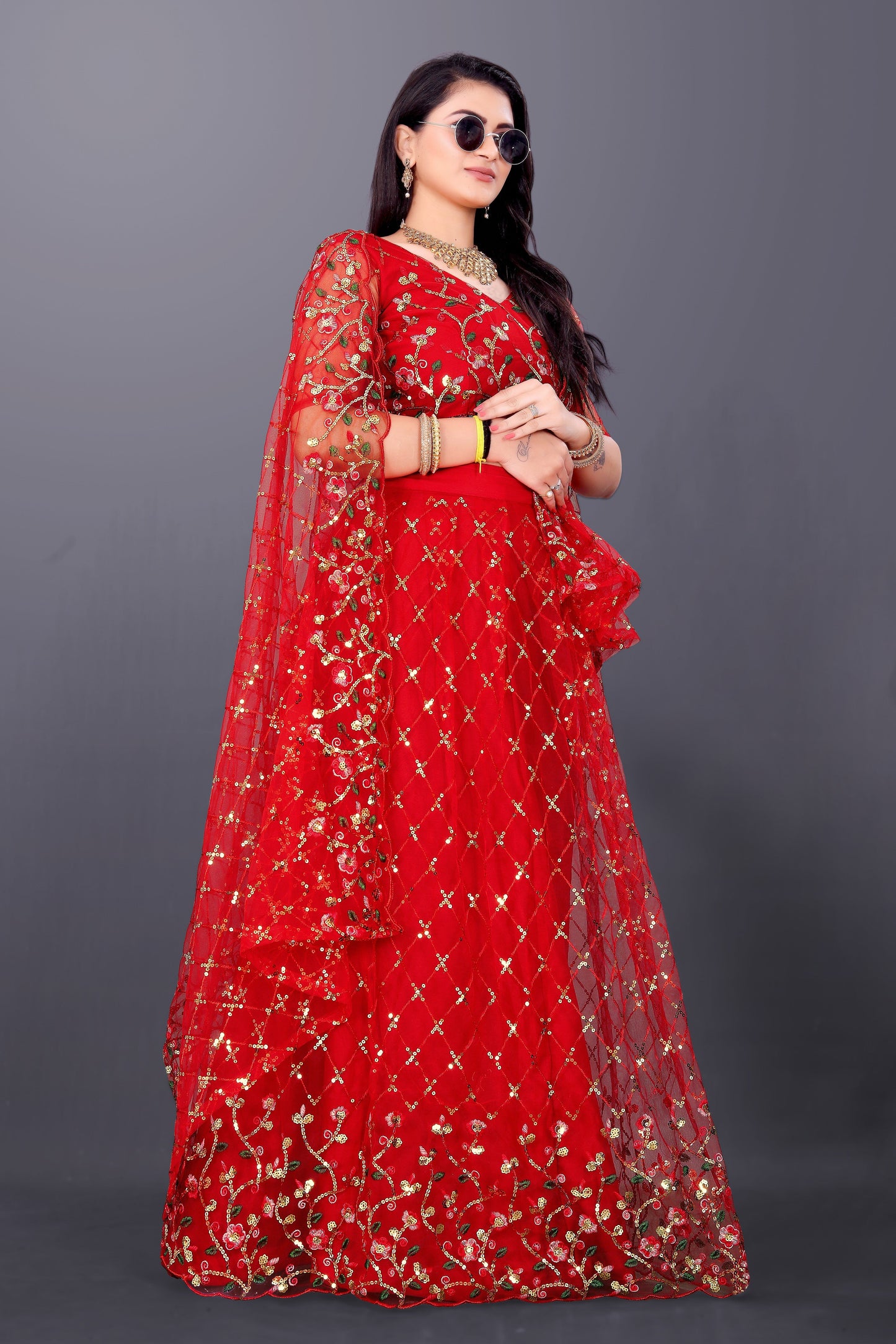 New Party Wear Sequance Lehenga Choli Full Heavy & Fancy Color Full Sequence Work In Lehenga Choli With Beautiful Sequance Worked Blouse.