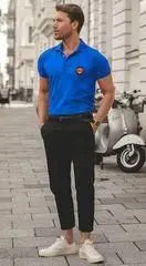 Men’s Poly Cotton Solid Half Sleeves Polo T-Shirts