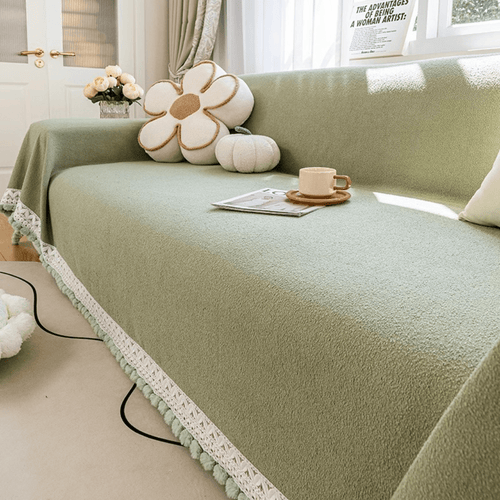 Green Elegance Elegance Chenille Sofa Cover : [EM-SC-32]
