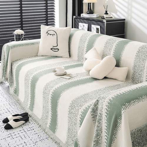 Elegance Chenille Sofa Cover :[EM-SC-10] (Green)