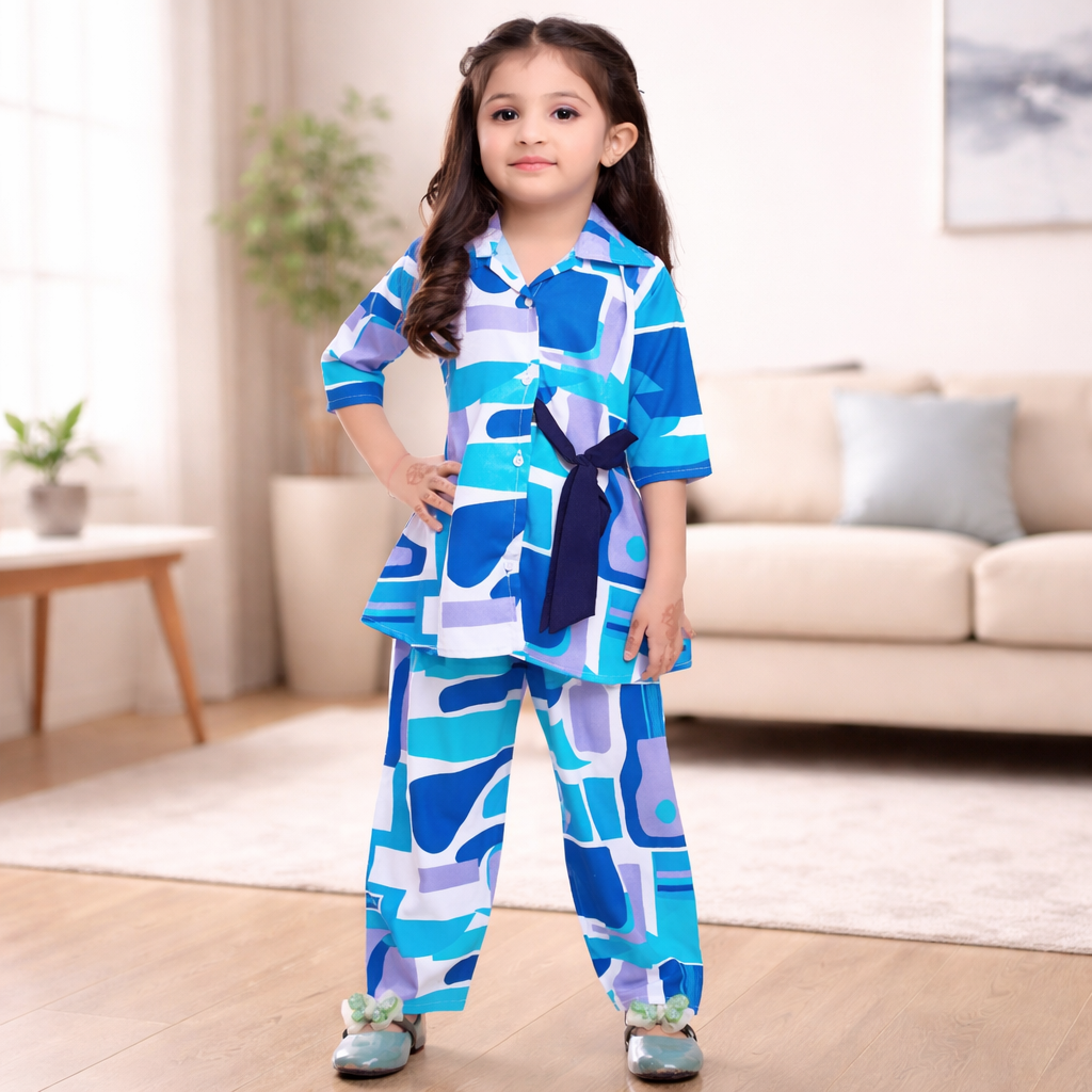 Froquiliz AquaCharm Girls Printed Co-ord Set
