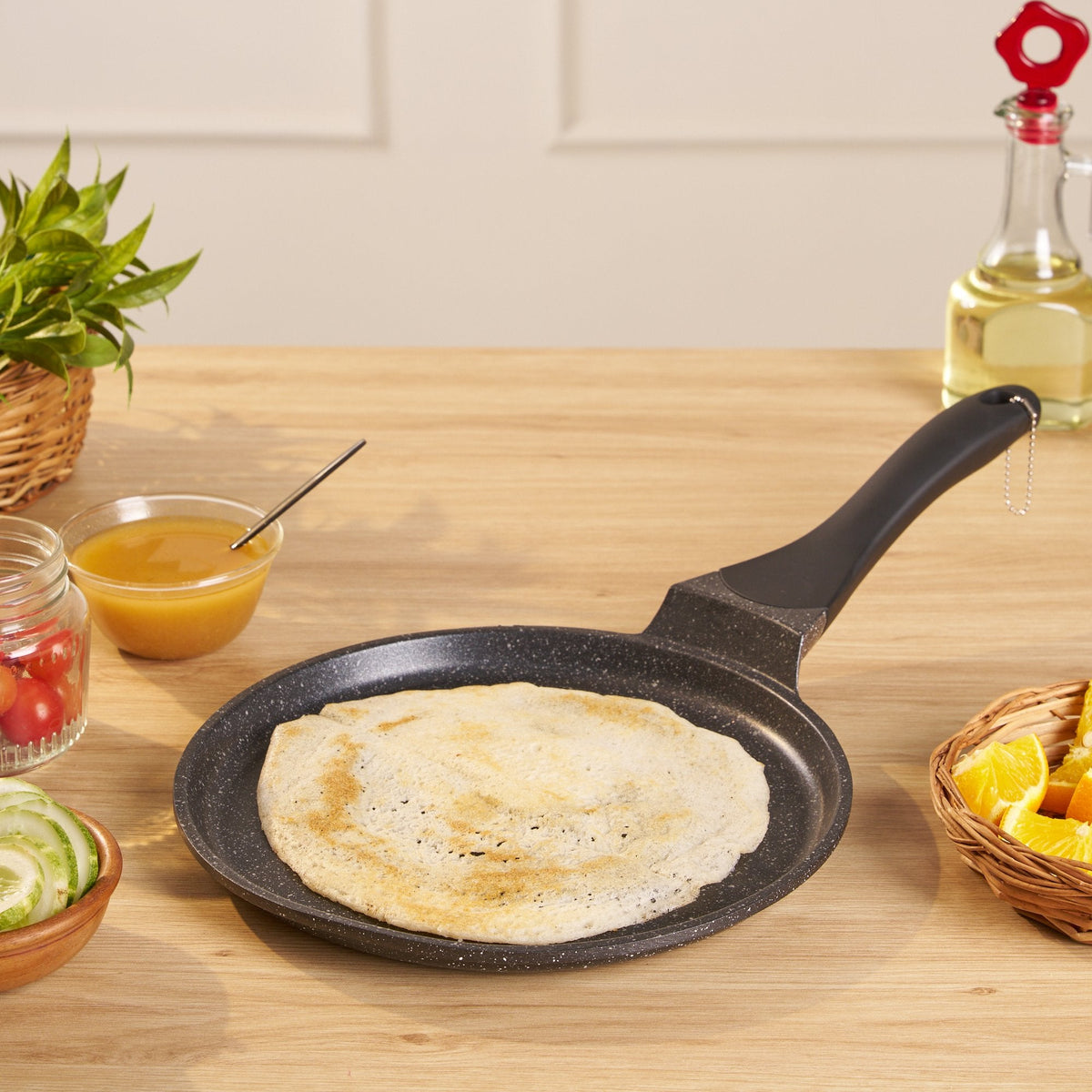 Granite-Coated Non-Stick Tawa