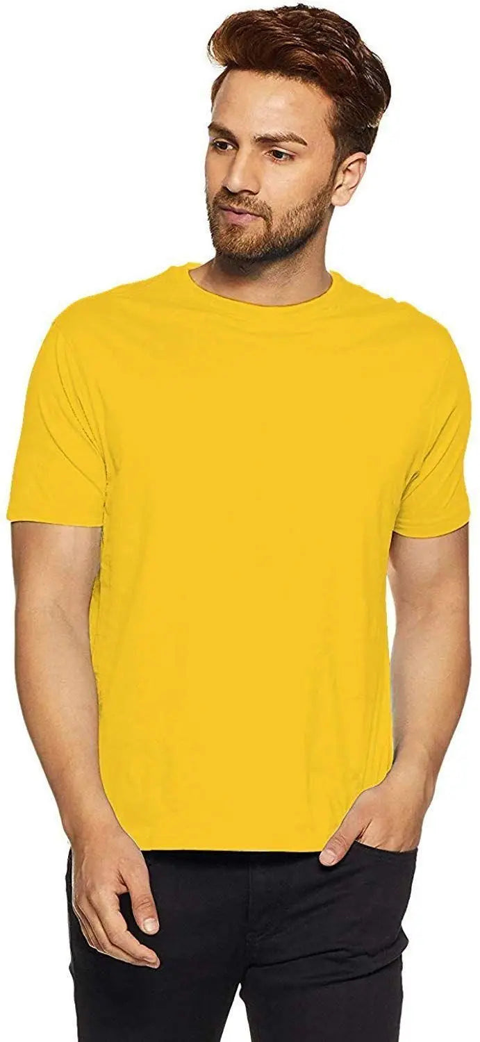 Men’s New Stylish Cotton Solid T-Shirt