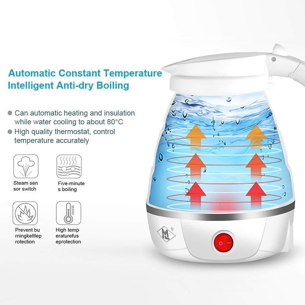 Foldable Silicone Travel Kettle — 600ml