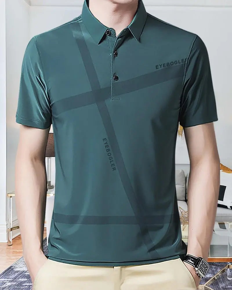 Eyebogler Men’s Half Sleeves Polo Neck T-shirt