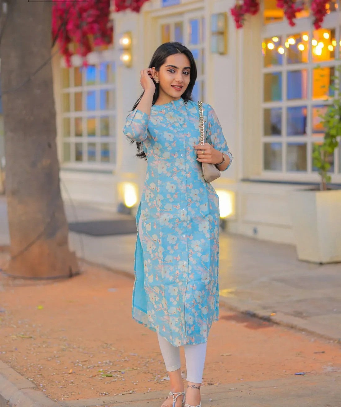 Blue Mist Everyday Wear Kurti For Women
