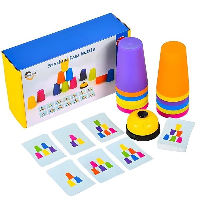 Quick Stacking Cups Games for Kids | Family Games for Party or Travel