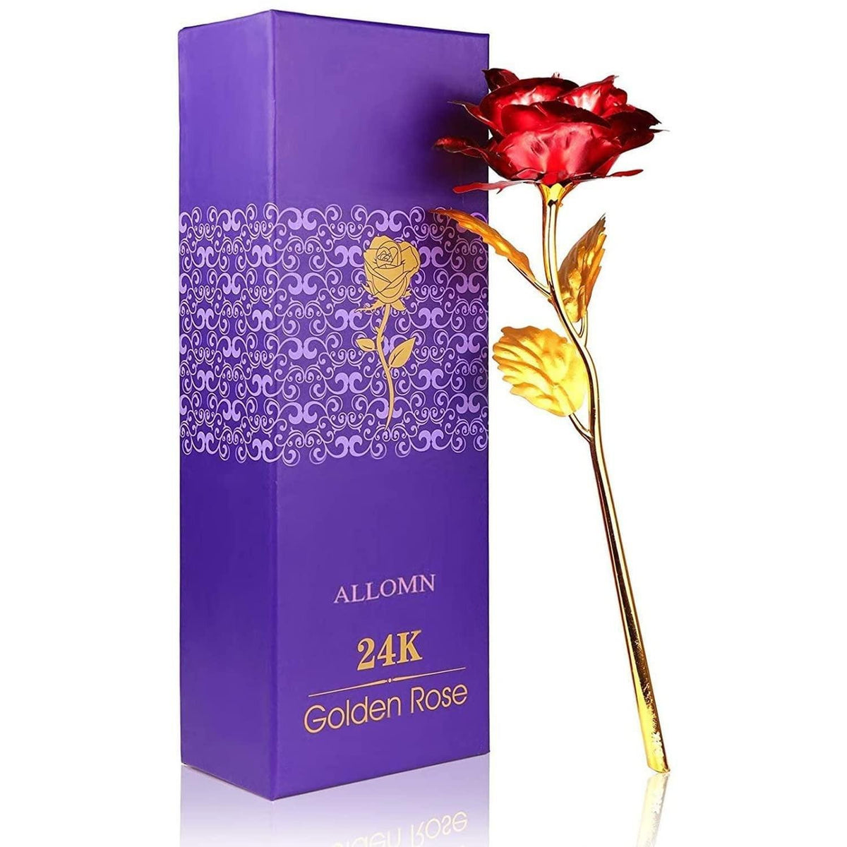 Gold Rose Wedding Decoration, Valentine’ s Day Gift, Gold Decor Flower Flores Artificial