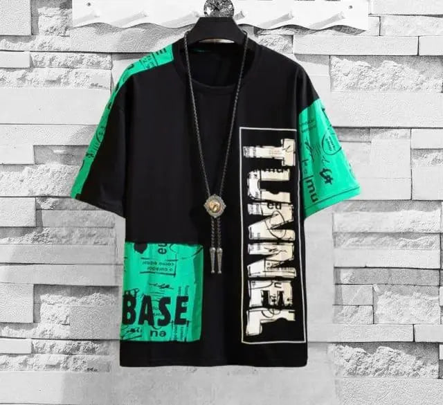 Men’s Cotton Printed Half Sleeves Pocket Style Round Neck T-Shirt