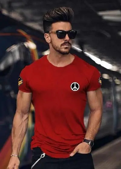 Men’s Tom Scott Cotton Solid Half Sleeves T-Shirt