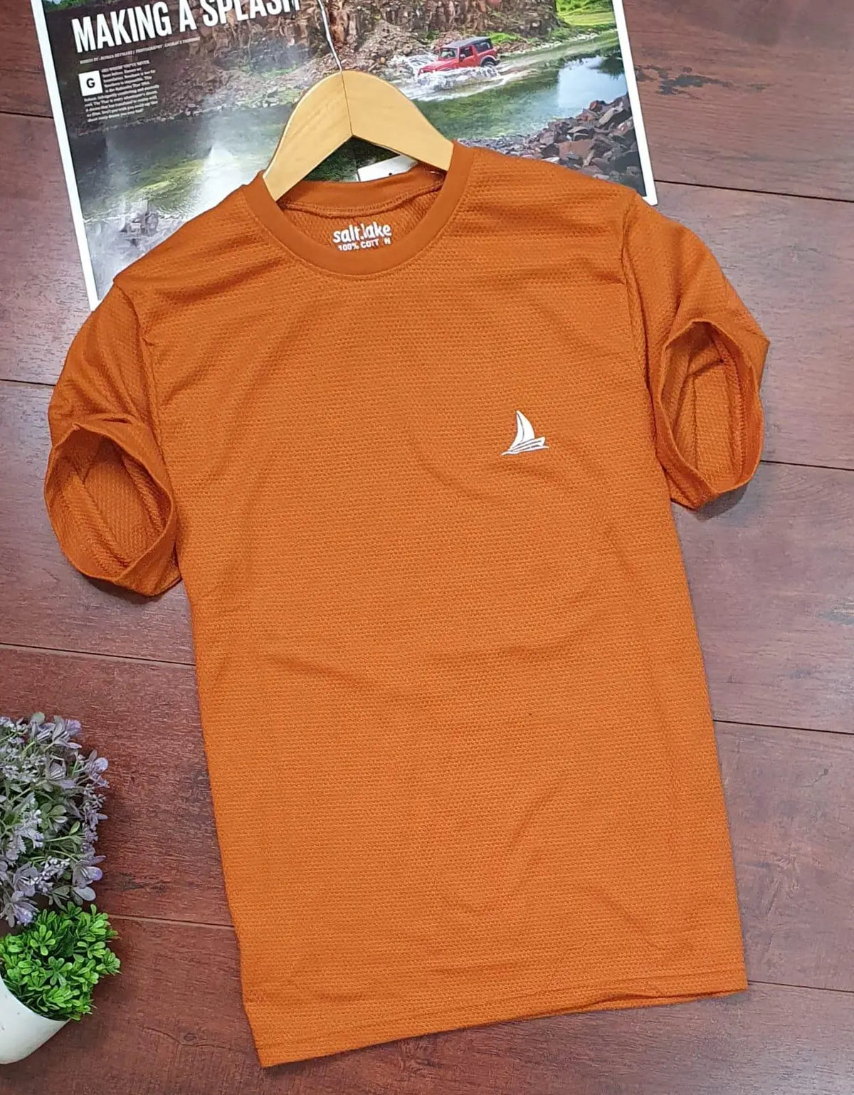Men’s Cotton Solid Half Sleeves Round Neck T-Shirt