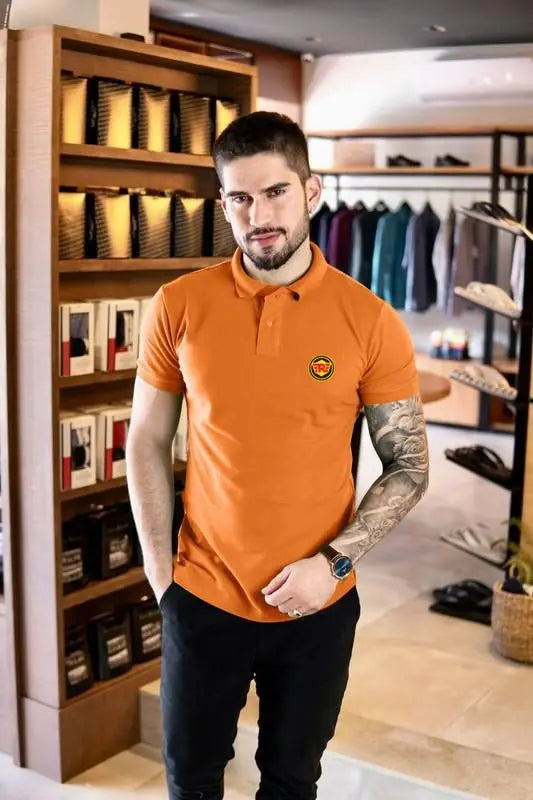 Men’s Cotton Solid Half Sleeves Polo T-Shirt