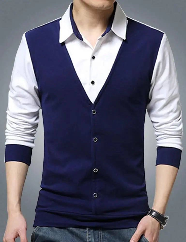 Eyebogler Men’s Full Sleeves Polo Neck T-shirt