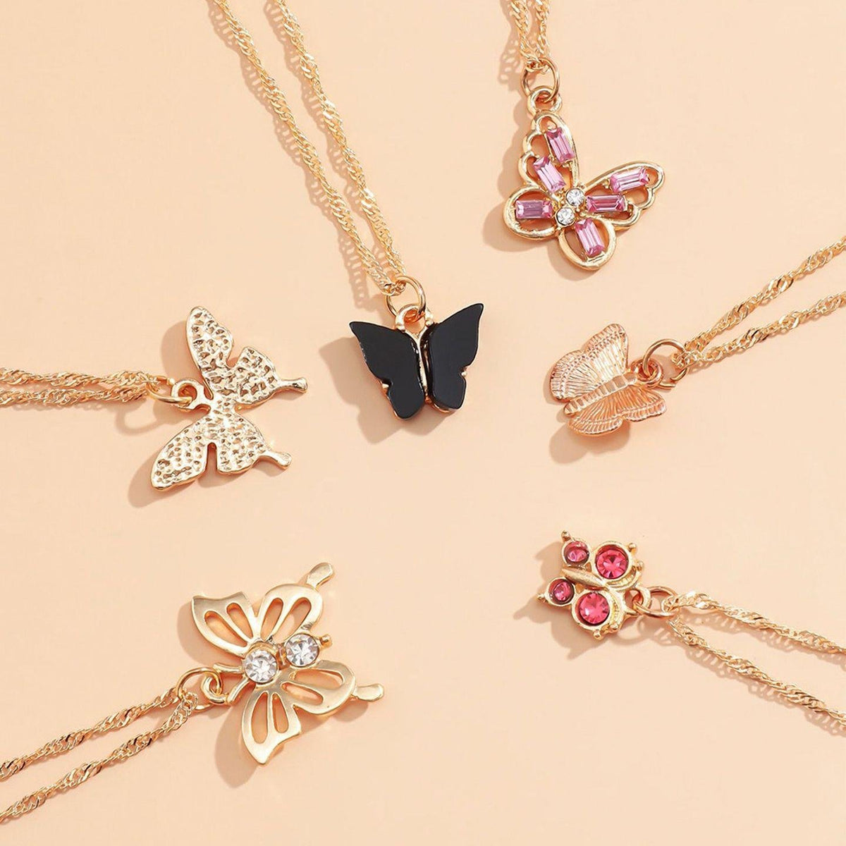 Combo Pack Of Necklace with Pendant (Pack of 6)