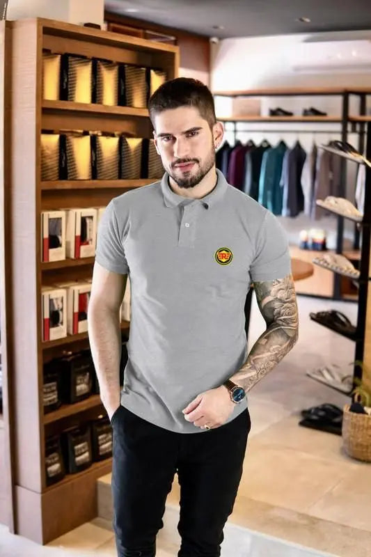 Men’s Cotton Solid Half Sleeves Polo T-Shirt