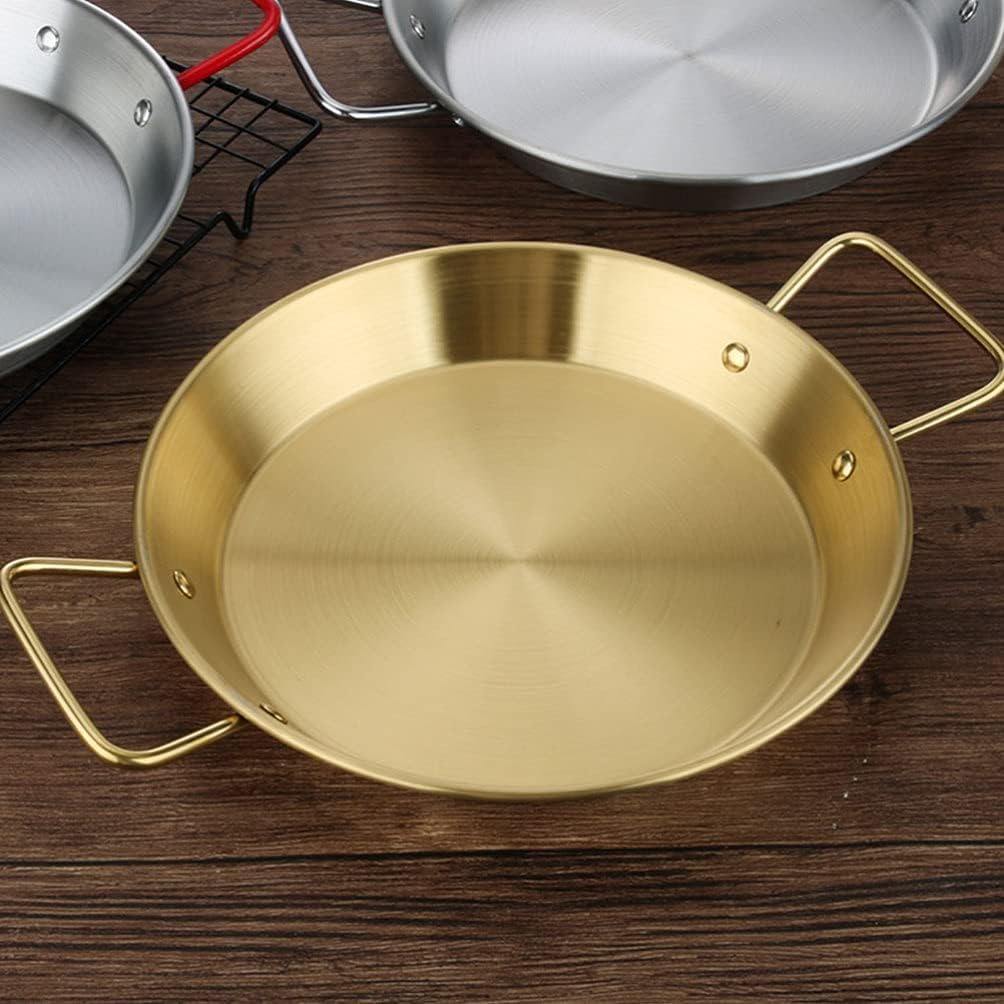 26cm Stainless Steel Multi-Purpose Pan | Paella, Frying, Stir-Fry, and More | Home & Restaurant Cookware