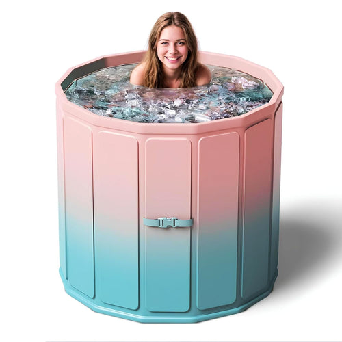 Bath tub for adult for bathroom Tub for Home SPA, Maintains Hot & Cold Temperature, Drainage Hole, Thickened Layer for Hot and ice bath tub for adults. ((Rainbow))
