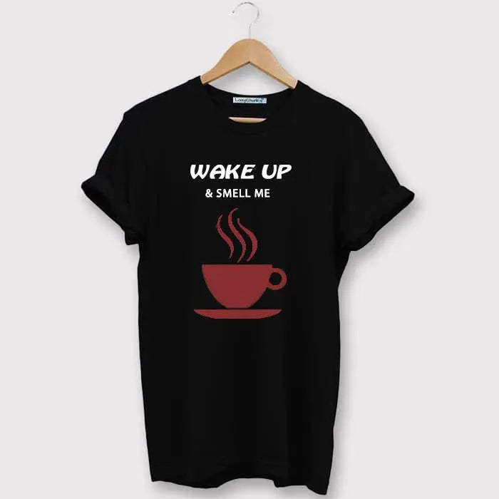 Men’s Stylish Polyester Slogan Half Sleeves T-Shirt