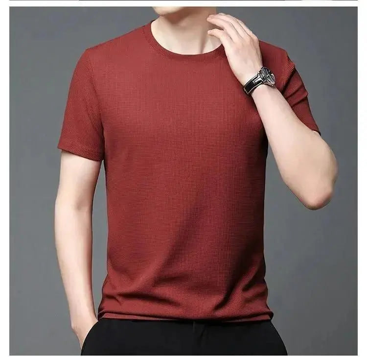 Men’s 4 Polyester Strecthable Round Neck T-shirt