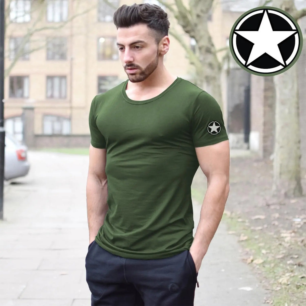 Cotton Solid Half Sleeves T-Shirt For Men