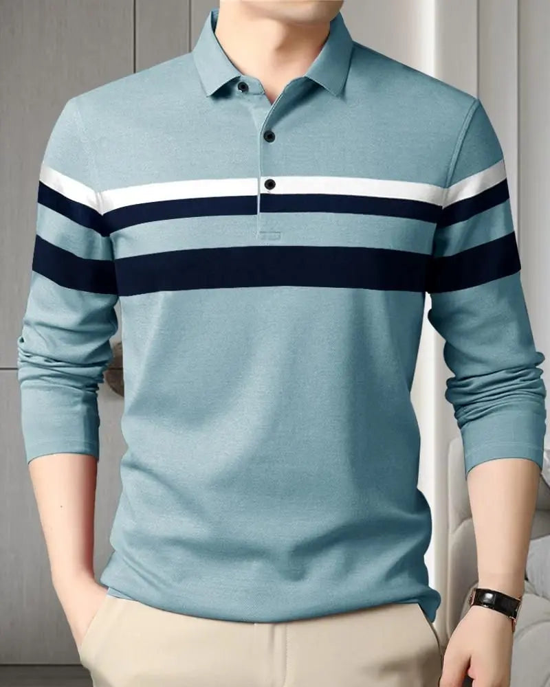 Eyebogler Men’s Full Sleeves Polo Neck T-shirt