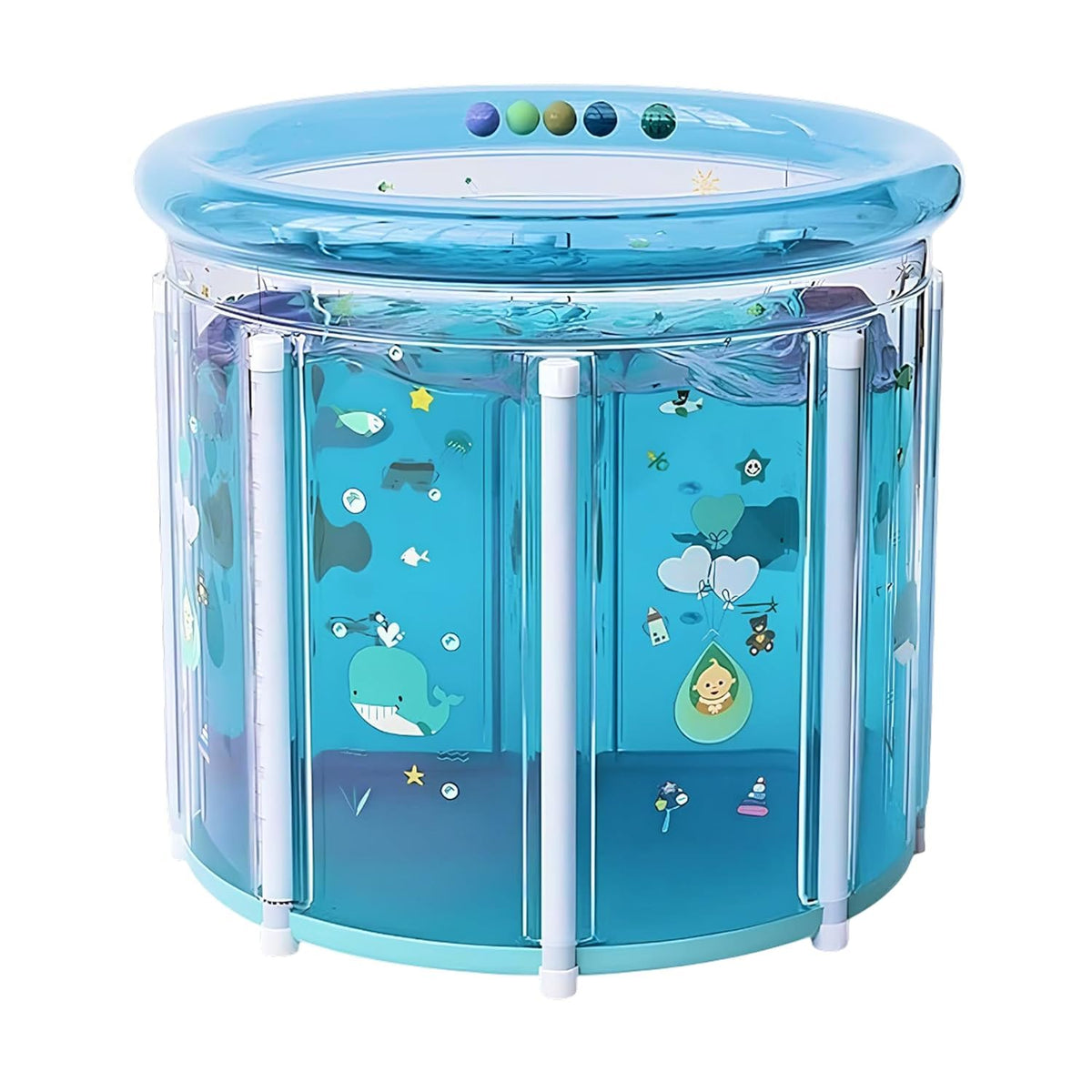 Bath tub for adult for bathroom Tub for Home SPA, Maintains Hot & Cold Temperature, Drainage Hole, Thickened Layer for Hot and ice bath tub for adults. ((Transparent))