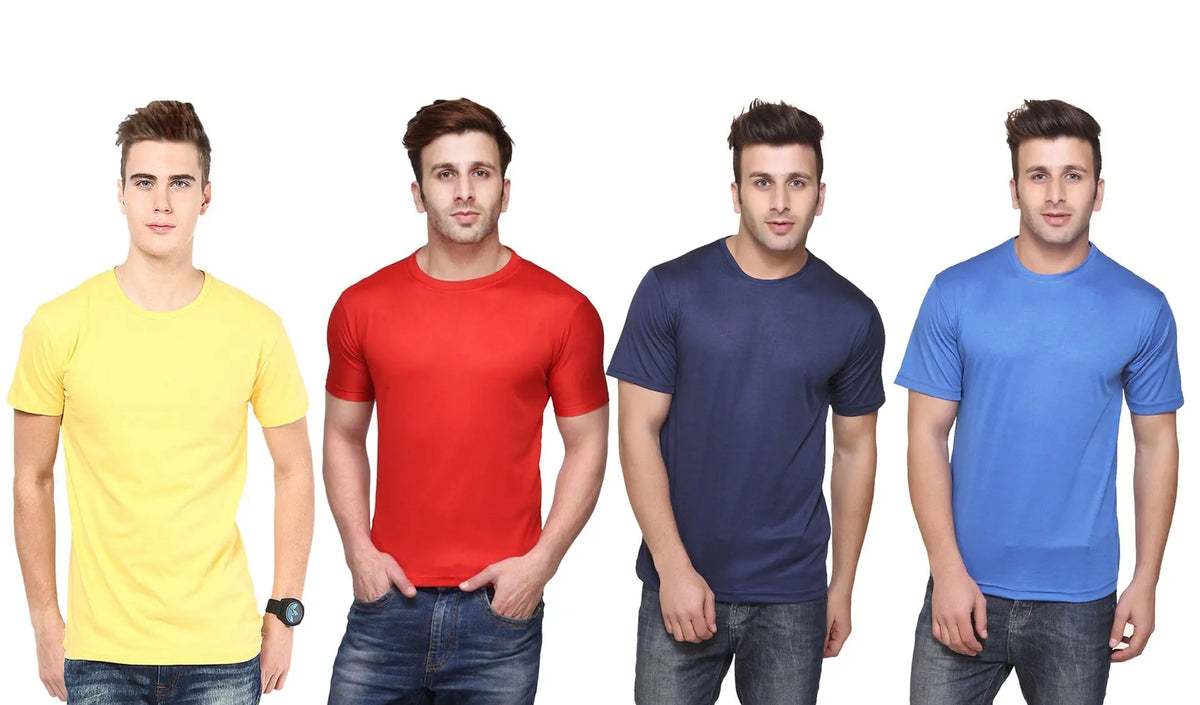 Men’s DRI – FIT Round Neck T-shirt (Pack of 4)