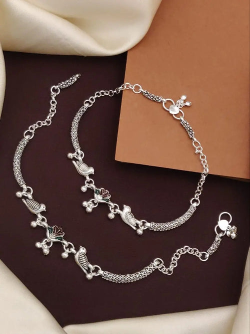 Women’s Silver Plated Anklets