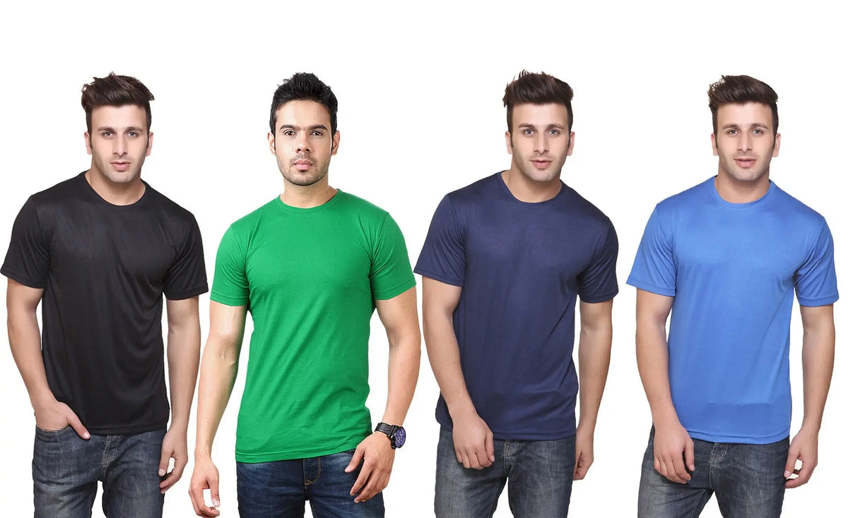 Men’s DRI – FIT Round Neck T-shirt (Pack of 4)