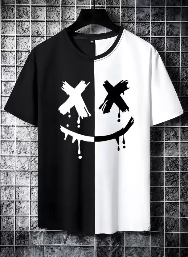 Men’s Beautiful Printed Polyester T-shirt