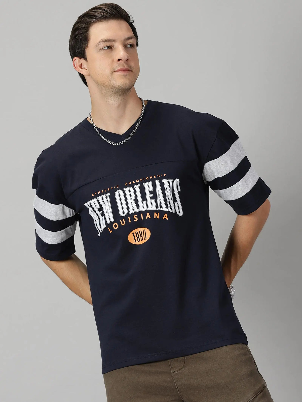 Men’s The Cotton Half Sleeves Regular Fit Casual T-shirt