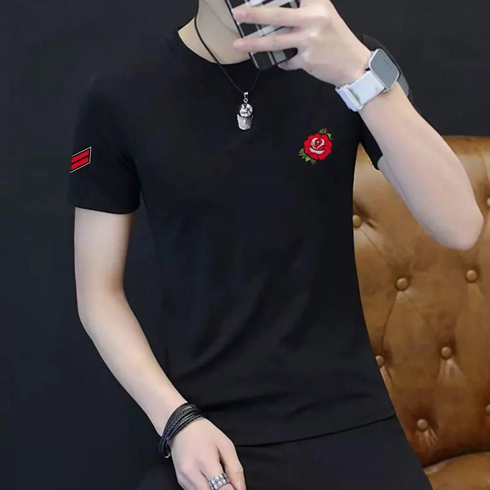 Men’s Tom Scott Cotton Solid Half Sleeves T-Shirt